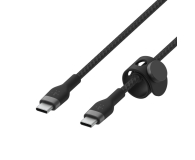 BELKIN BoostCharge USB-C/USB-C silikonowy w oplocie 2m, czarny CAB011bt2MBK - 733190 - zdjęcie 3
